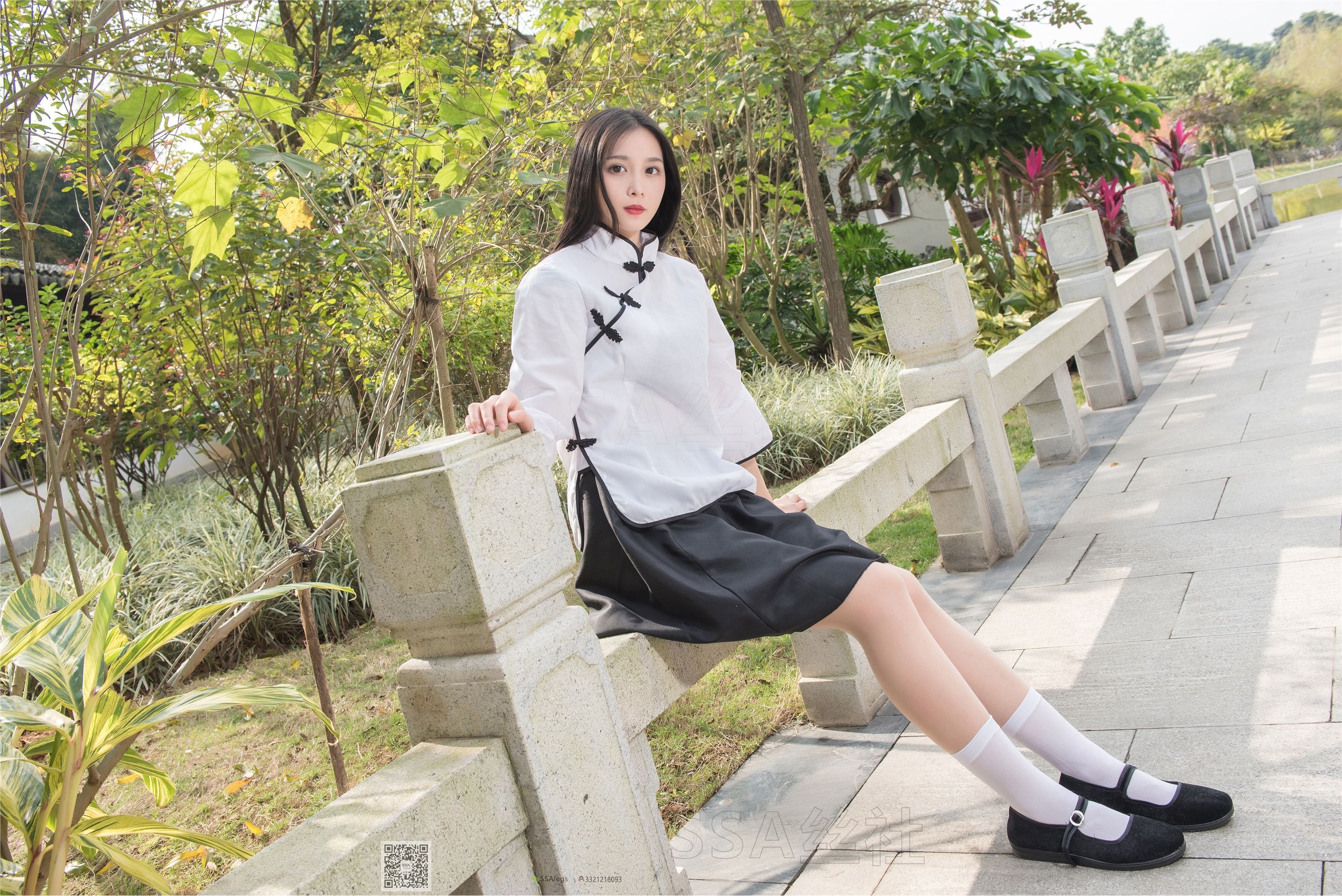 SSA丝社 超清写真 NO.068 君君 民国学妹肉丝白袜